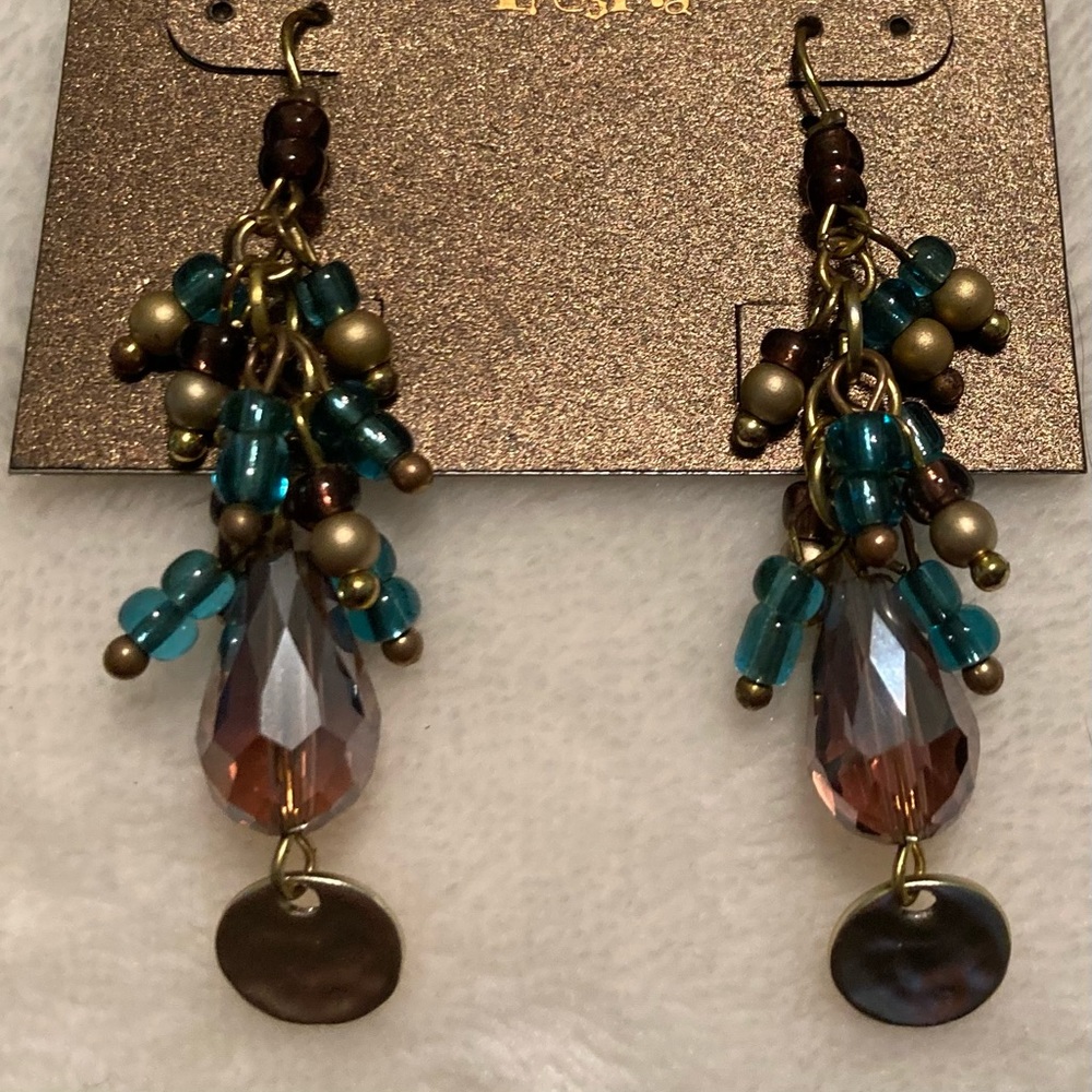 Aris by Treska Beaded Earrings ~  NWT